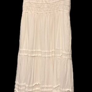 Anthropologie Cream Maxi Dress